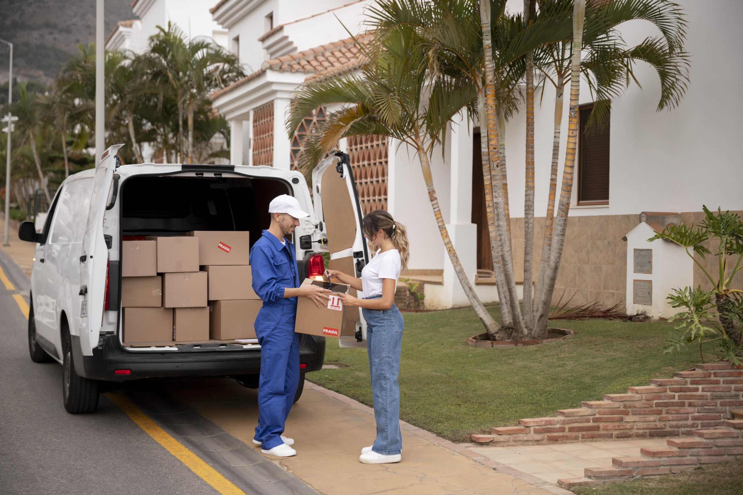 global door to door box delivery service
